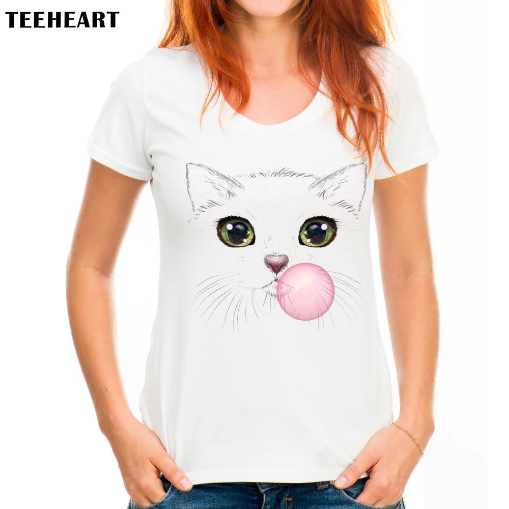 TEEHEART хипстер Kawaii Футболка Летний стиль мультфильм Топы футболки ручная роспись