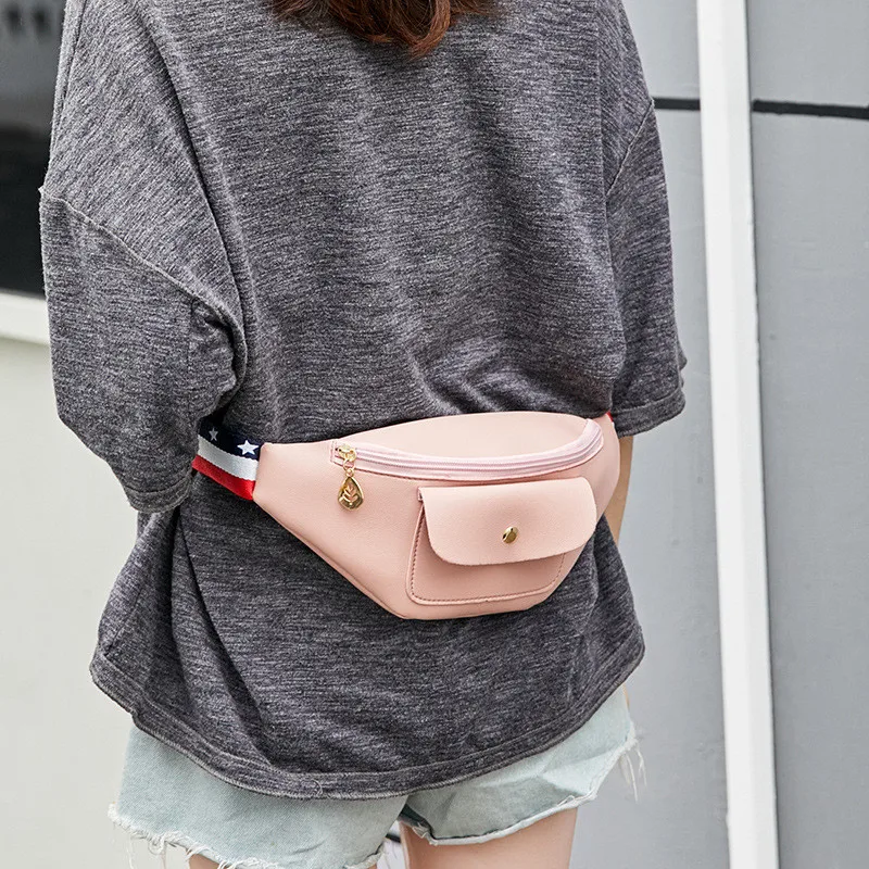 Mihaivina Fanny Pack для женщин поясная сумка Женская поясная сумка из искусственной кожи путешествия груди сумки кассира Bolsa для Iphone8