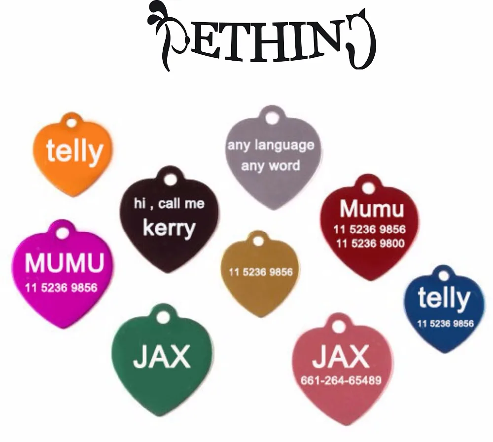 Идентификационная метка для домашних животных 8 цветов АБС пластик|engraved pet|tag