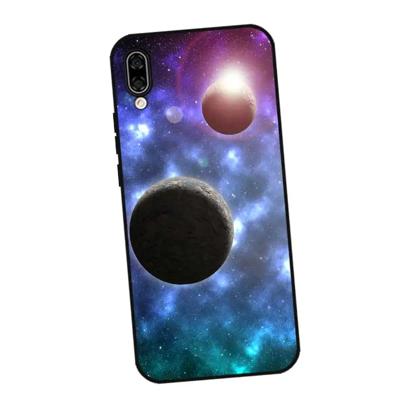 P198 космический черный силиконовый чехол для huawei Honor 8C 8X9 10 20i V10 V20 Note10 Max Lite Magic2 |