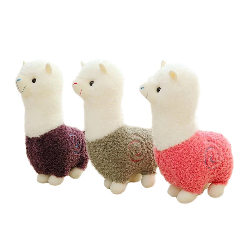 

1pc 25cm Hot cartoon Lovely Alpaca Sheep Plush Stuffed Toy Room Decoration Fashion creative fill plush toys Child gifts