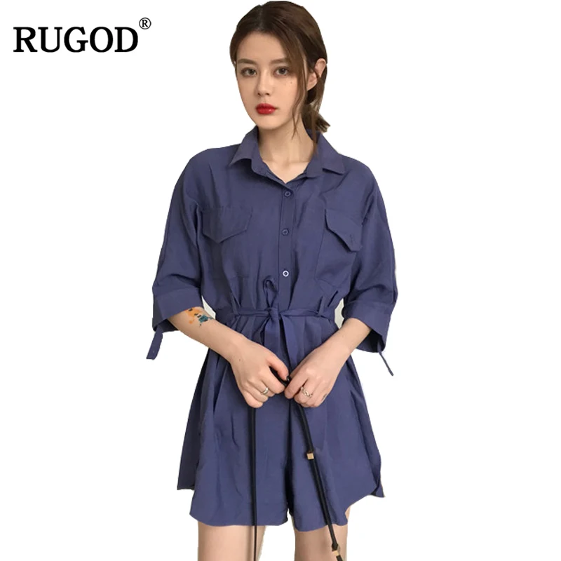 RUGOD модные элегантные женские цельный комбинезон офисные туфли с высокой талией