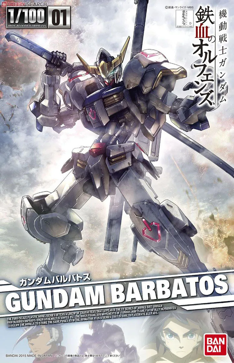Bandai Gundam TV 01 1/100 мобильный костюм Barbatos сборные комплекты моделей фигурки