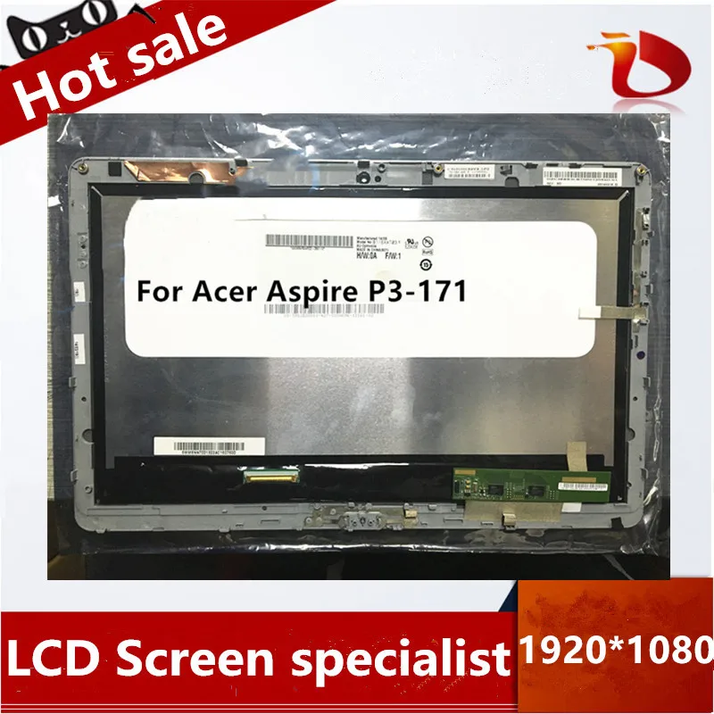 Без рамки B116XAT03.1 для Acer Aspire P3 171 ЖК дисплей с сенсорным экраном дигитайзер сенсор