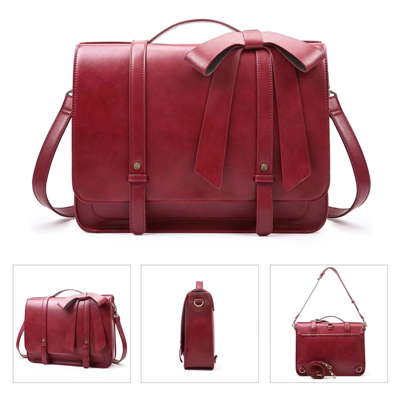 Сумка для ноутбука ECOSUSI Женская дорожная сумка мессенджер из искусственной кожи