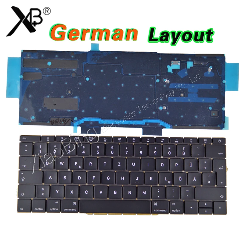 Клавиатура для ноутбука A1708 немецкая клавиатура Macbook Pro Retina 13 дюймов DE с