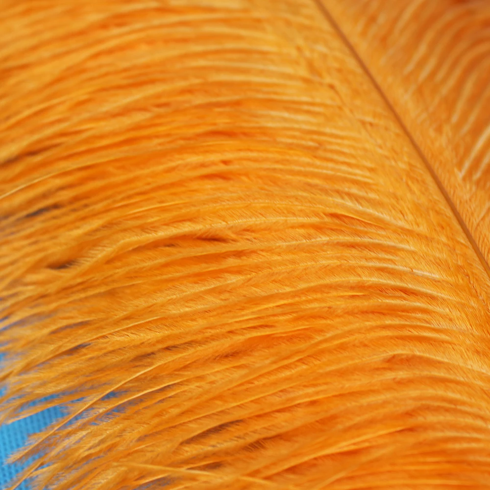 

ostrich feather orange feathers 10 pcs 45-50 cm /18-20 inches wedding decoration DIY fine plume