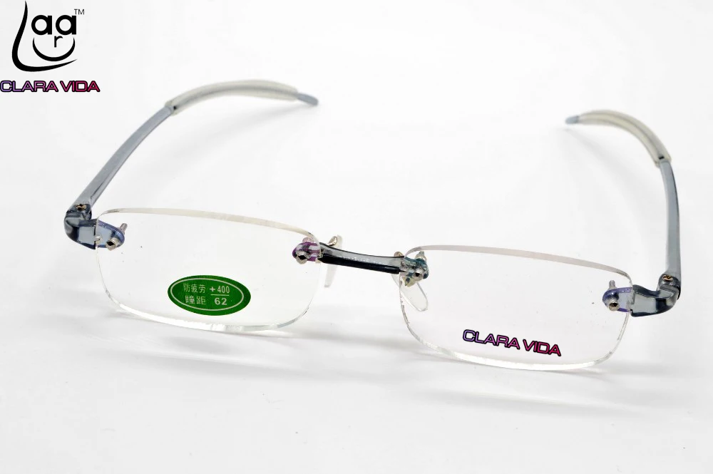 Очки для чтения без оправы мужчин и женщин светильник очки из Tr90 с