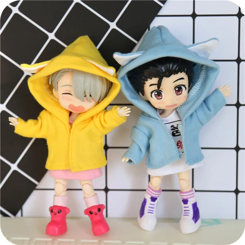 Котенок шляпа пальто для Obitsu11 OB11 1/12 кукла доступна для cu-poche OB11 Аксессуары куклы