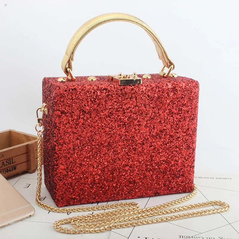 2020 Новая мода блестящее вечернее платье сумка Яркая блестящая роскошная женская