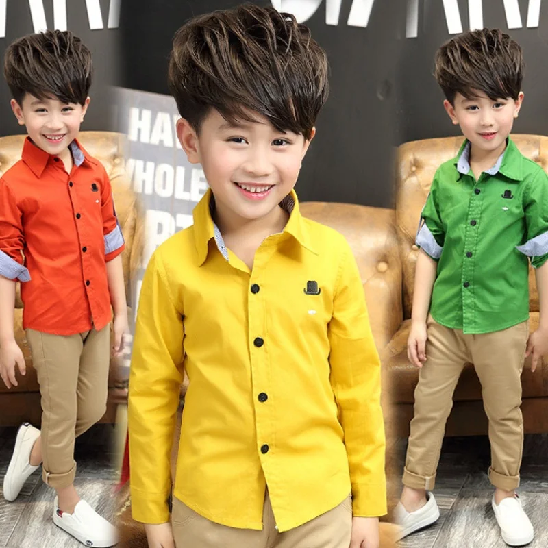 Kindstraum/Новое поступление 2017 года для мальчиков Модная Повседневная рубашка с