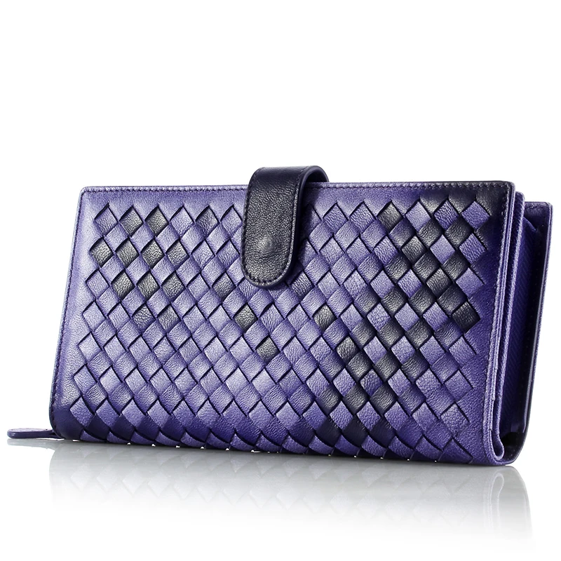 Женский клатч из натуральной кожи Contact's Модный женский кошелек для монет карт