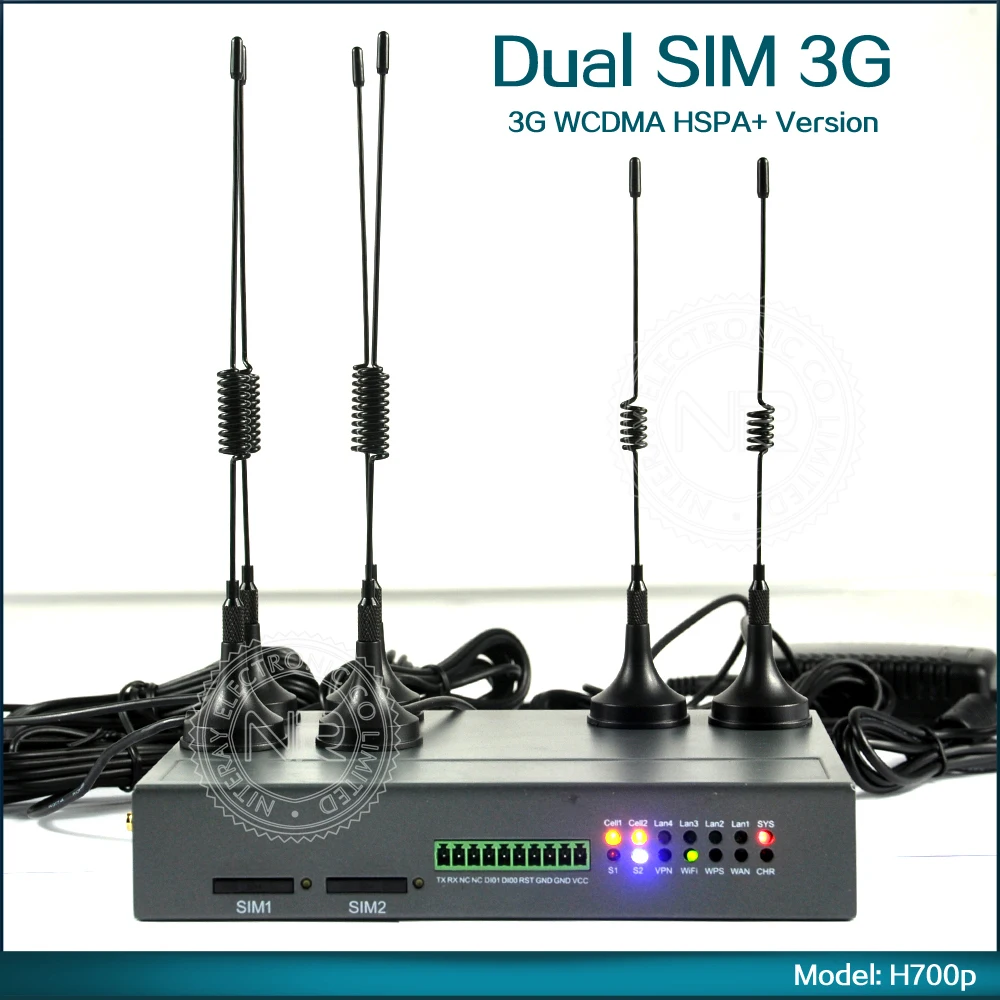 Прямые поставки с фабрики H700p промышленный беспроводной 3G Две sim карты слот для