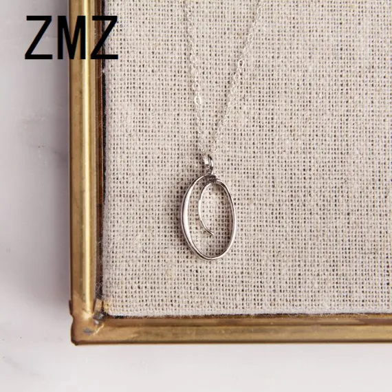 

ZMZ 30pcs/lot 2019 Europe/US fashion English letter pendant lovely letter O text necklace gift for mom/girlfriend party jewelry