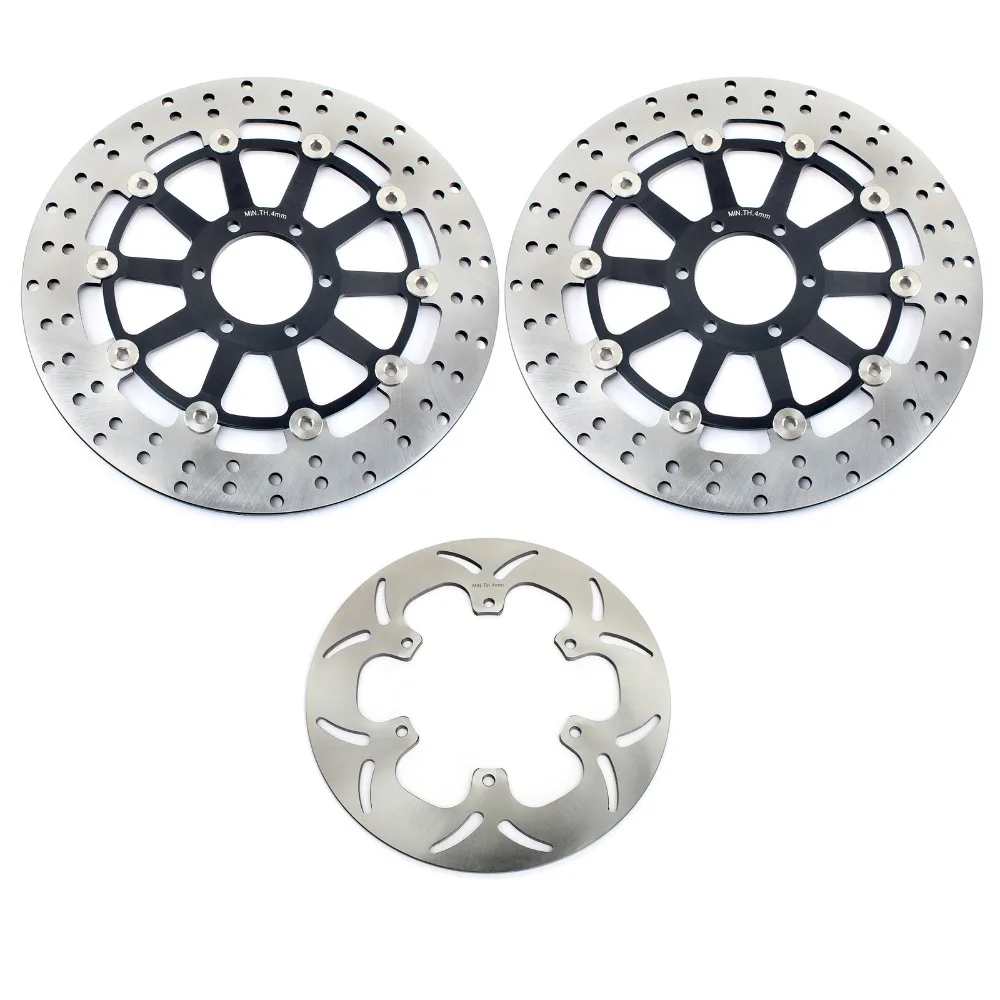 BIKINGBOY круглые волнистые черные золотые Передние Задние тормозные диски Диски