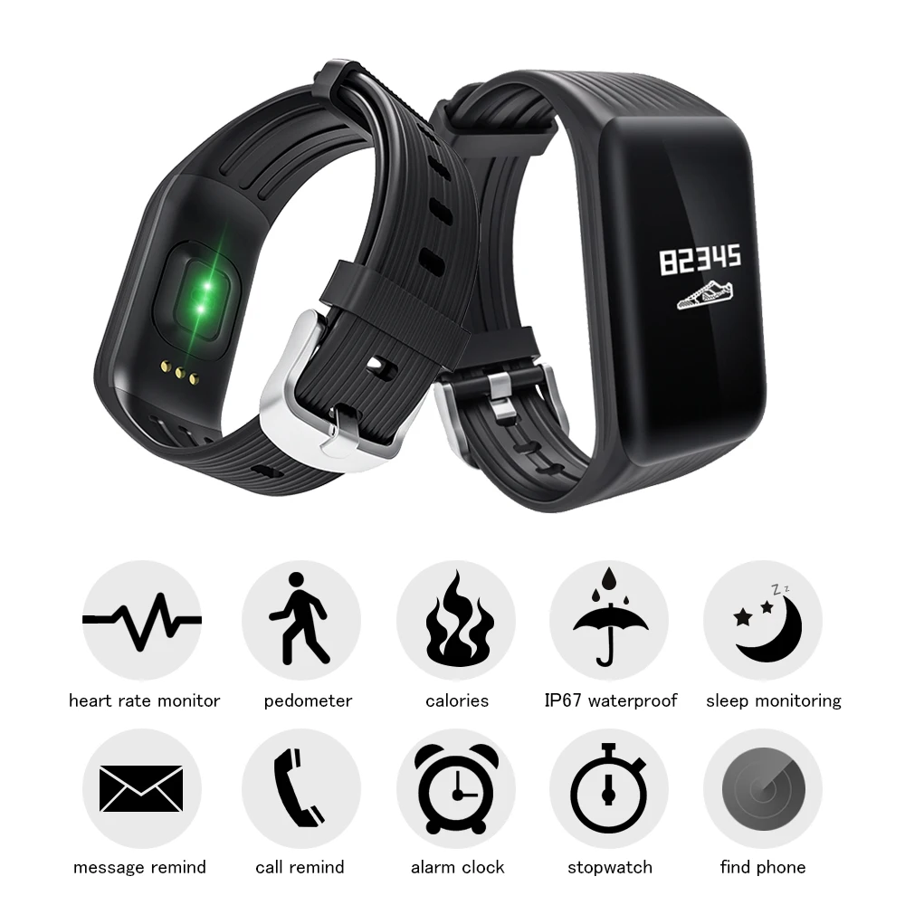 Wearpai K1 смарт браслет монитор сердечного ритма Smart Watch Sport Bluetooth Фитнес трекеры