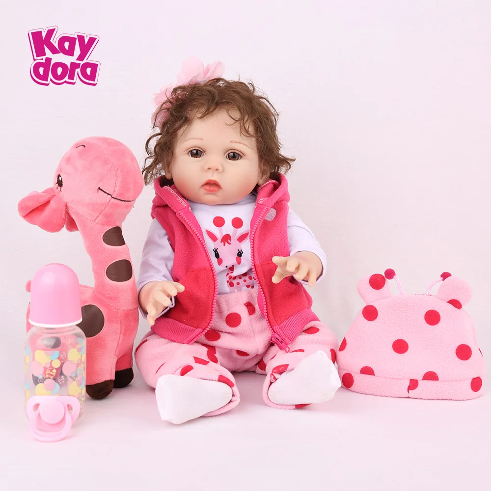 Мягкие силиконовые куклы Reborn Baby, 18 дюймов, 48 см, Bebe Reborn, реалистичные куклы Boneca, реалистичные, живые, для девочек, Menina, игрушки для детей, подарок на день рождения