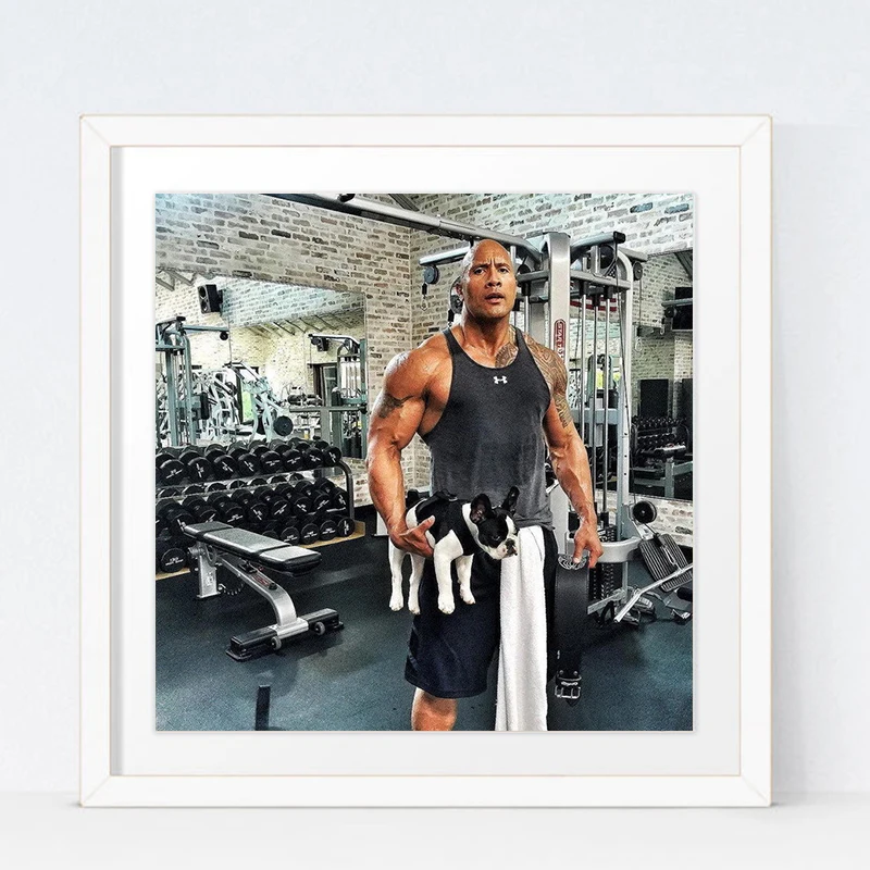 Плакат 195 The Rock Dwayne Johnson-постер чемпиона мира по тяжелой цене 14x14 дюймов | Дом и сад