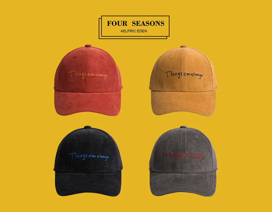 Aelfric Eden зимние теплые вельветовые Бейсбол шапки регулируемые кепки Snapback Повседневное с нашивкой в виде надписи ", головной убор в хип-хоп стиле, TF04