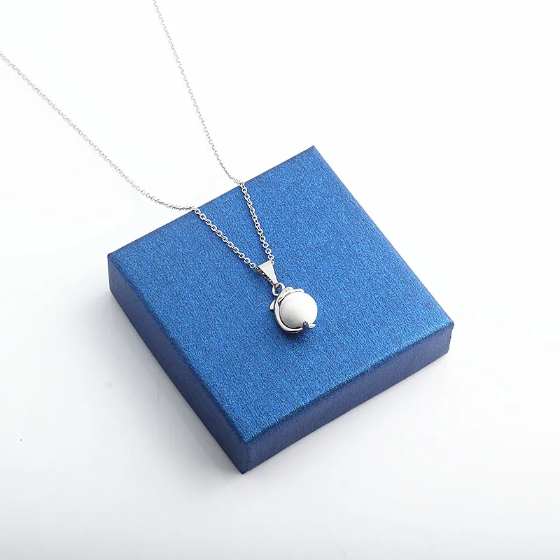 Again Jewel 2019 New Natural Stone Dolphin Women Pendant with Stainless Steel Chain Free shipping Necklace Gi ft | Украшения и