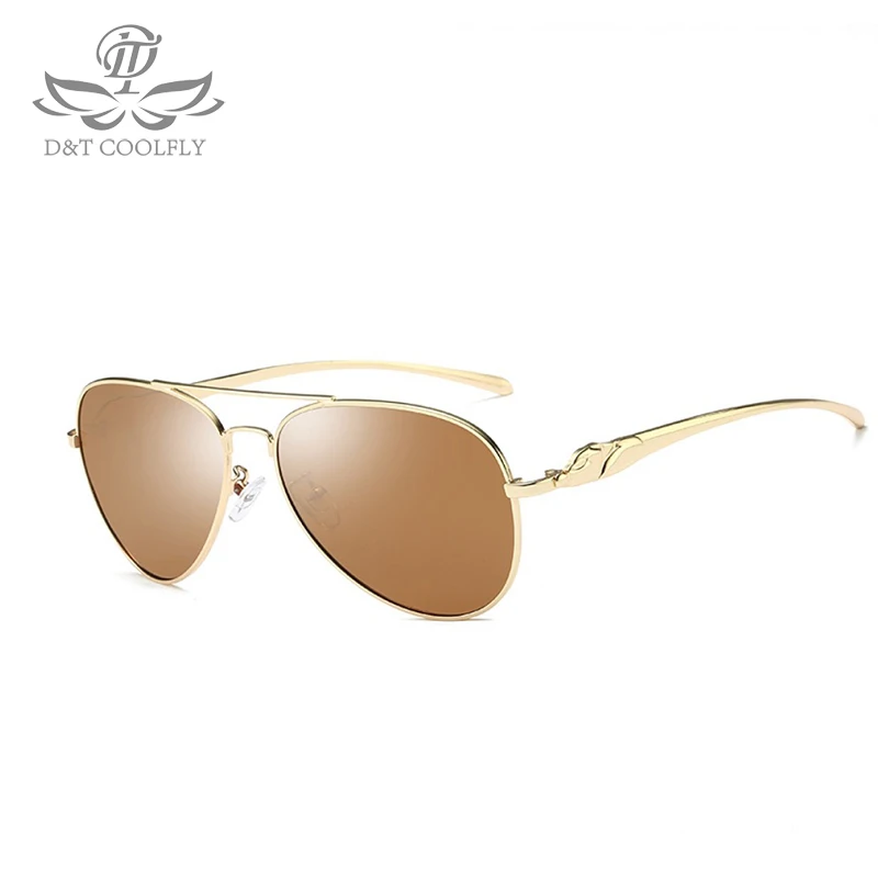 D&ampT Brand Design Polarized Sunglasses 2019 New Men's Leopard style Leg Classic Sun Glasses Luxury Fashion Gafas de sol For male |