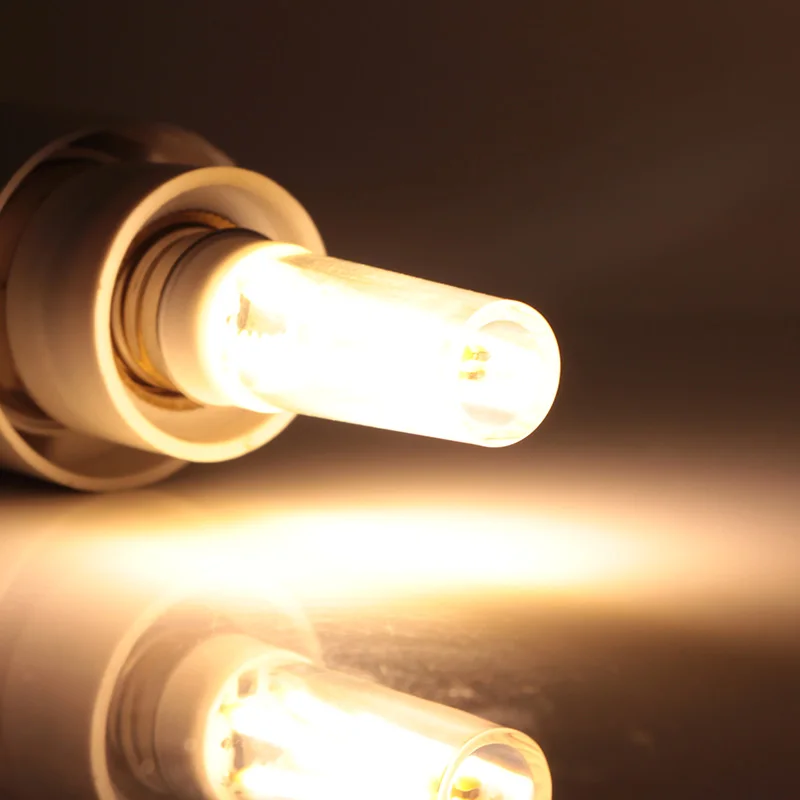 Тёплый белый Ampolletas dimmable вело свет E27 B22 E14 Диммер Светодиодная лампа-кукуруза 6 Вт 110 220 вольт супер теплый белый 3000 K 6000 K освещения 4014 lampka - Испускаемый цвет: Тёплый белый