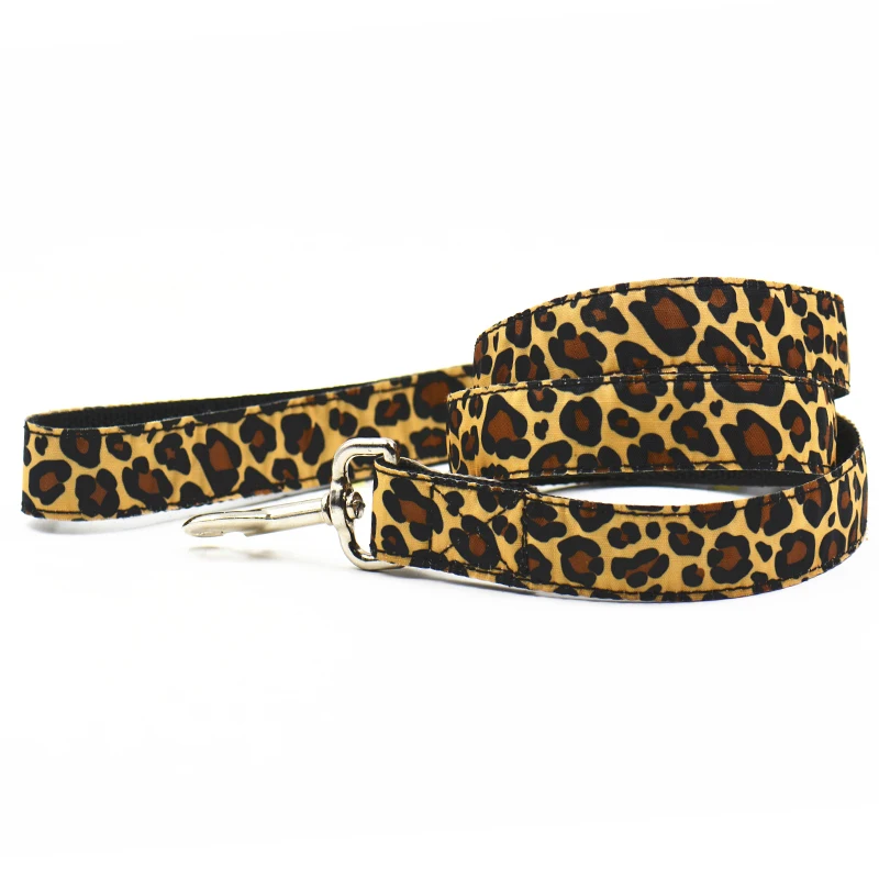 Ошейники для собак серии леопардовой расцветки модные ошейники животных из