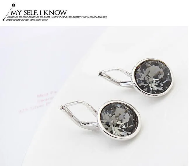 Labekaka,, оригинальные, украшенные кристаллами Swarovski Bella, мини серьги для пирсинга, модные, вечерние, ювелирные изделия, подарок для женщин