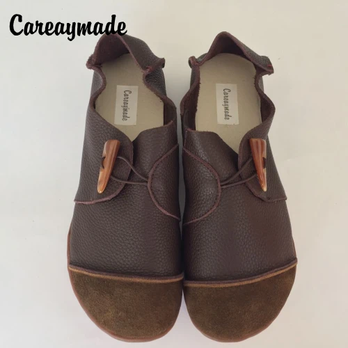 Новая обувь ручной работы Careaymade из натуральной воловьей кожи Ретро стиль mori girl