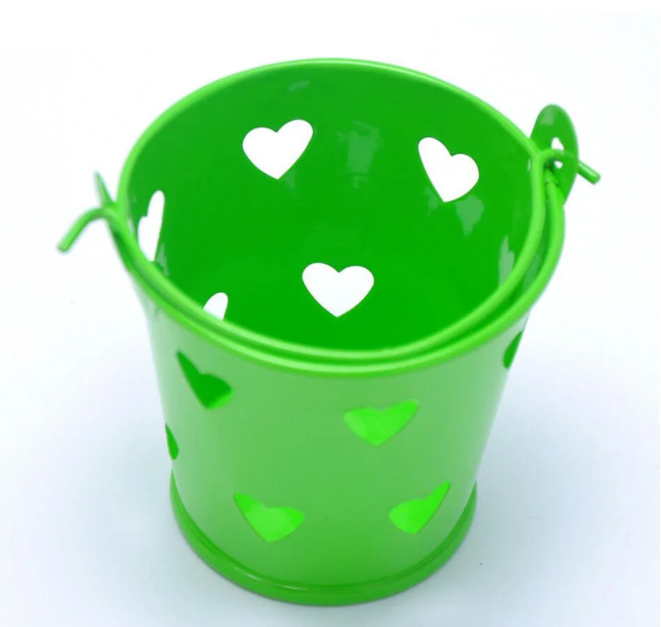 Металлическая мини коробка для конфет 20 шт. лазерная резка в виде сердца шоколада