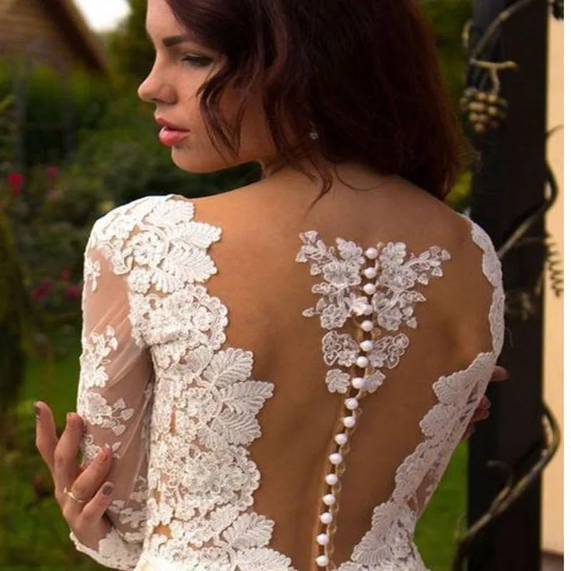 

Eightale Princess Wedding Dresses with Sleeves Turkey 2019 Scoop Appliques Lace Bridal Dress Wedding Gown vestidos de noiva