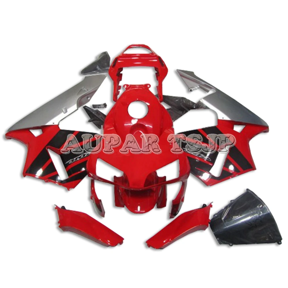 

Complete Red With Silver Lower Motorcycle Fairing For Honda 2003 2004 CBR600RR F5 03 04 ABS Injection Molding Motorbike Cowlings