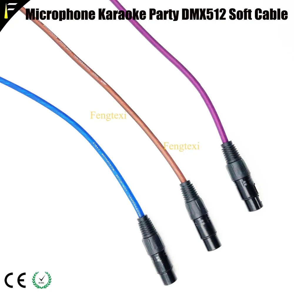 Луч света LED Par Can мягкий 3pinXLR DMX 512 сигнальный кабель удлинитель CANNON Мужской и