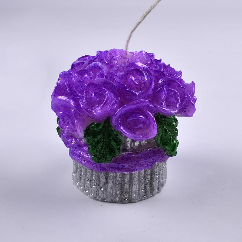 3D цветок силиконовая свечная форма ручной работы мыло для свадебного украшения