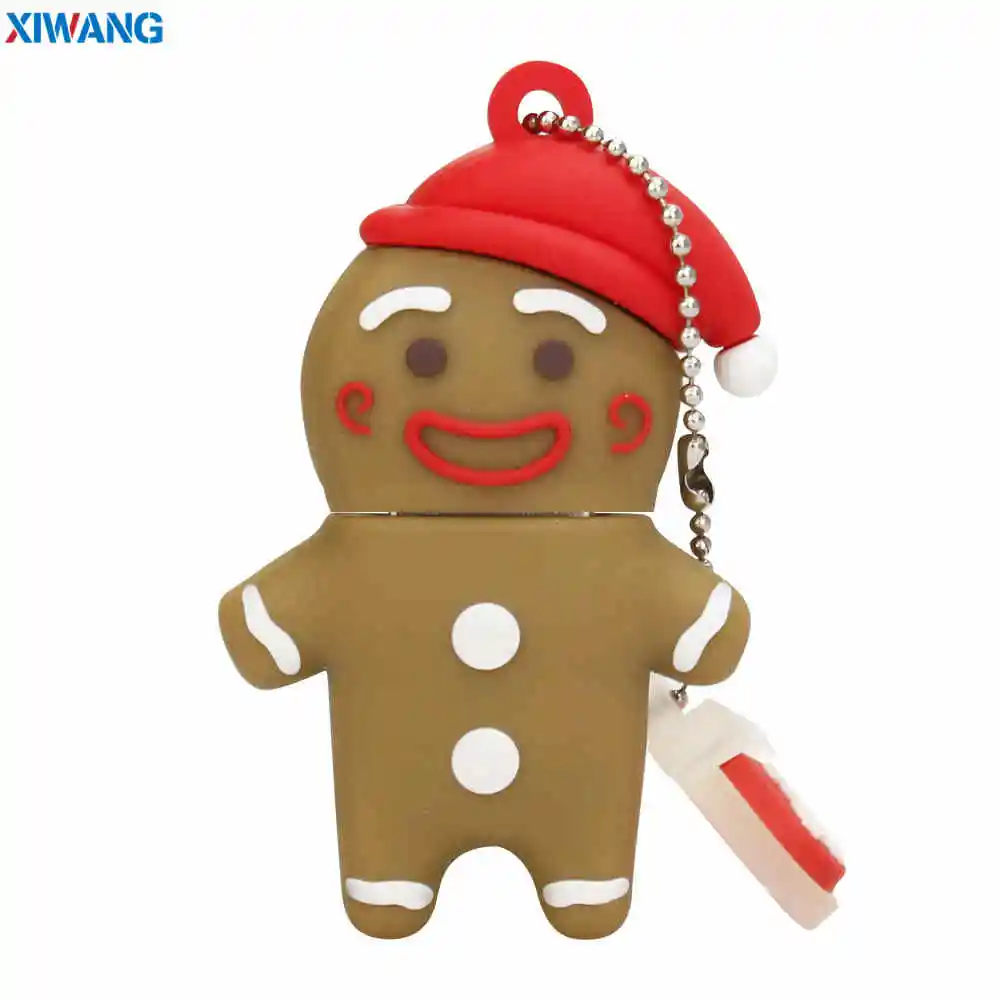2 XIWANG USB флеш-накопитель 128 ГБ, флеш-накопитель, мультяшный снеговик, Рождественская елка, подарки, 64 ГБ, 32 ГБ, 16 ГБ, 8 ГБ, 4 Гб, олень, Санта-Клаус, ручка-накопитель - Цвет: 2