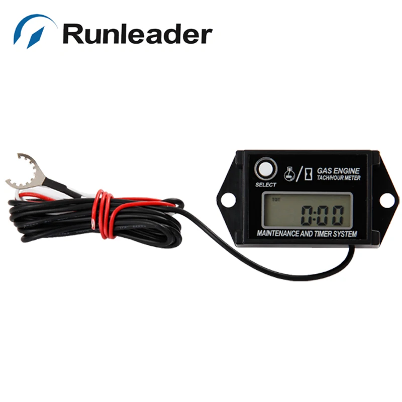 Digital Waterproof Maintenance Reminder Hour Meter Tachometer For Motorcycle ATV paramotor glider tractor Snowmobile Ski Mower | Автомобили