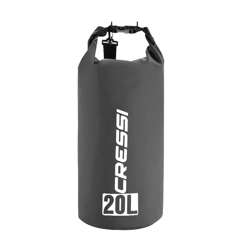 Black 20L Cressi сухой мешок сумки для дайвинга большой объем сумка для оборудования водонепроницаемая сумка для Камуфляжный гидрокостюм 5L 10L 15L 20L легко носить с собой - Цвет: Black 20L