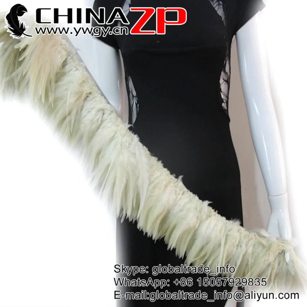 

CHINAZP Professional Wholesale 850pieces/bundle Fantastic Costume Decoration Natural Cream Strung Chinese Rooster Saddle Feather