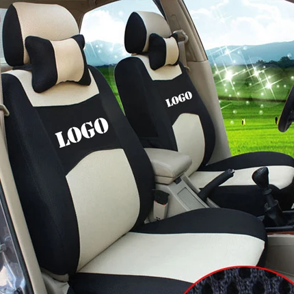 Чехол для сиденья carпортного для peugeot 206 cc, чехлы для автомобильных сидений, набор аксессуаров, сэндвич, Стайлинг автомобиля, защита сидений, черная Автомобильная подушка - Название цвета: beige