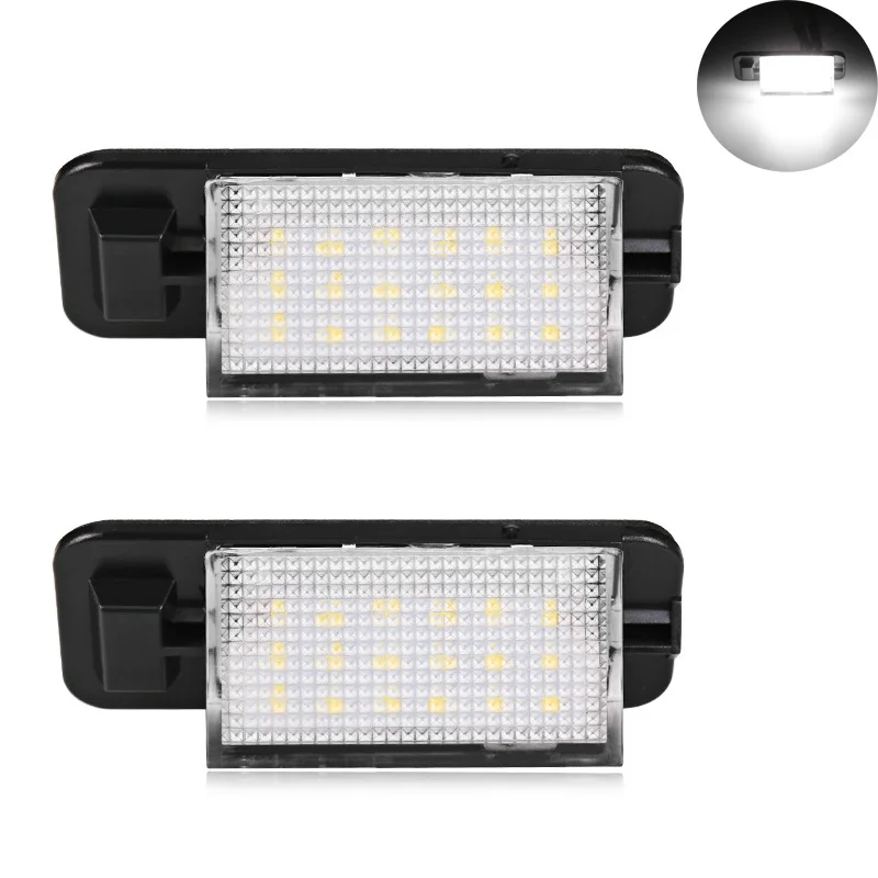 2 шт. 18SMD светодиодные лампы для номерного знака без ошибок очень яркий белый BMW E36