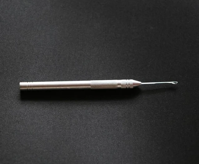 20pc/lotMicro Link Ring Beads Aluminium hair needle / Pulling Needle Hook Tool  hair extension needle
