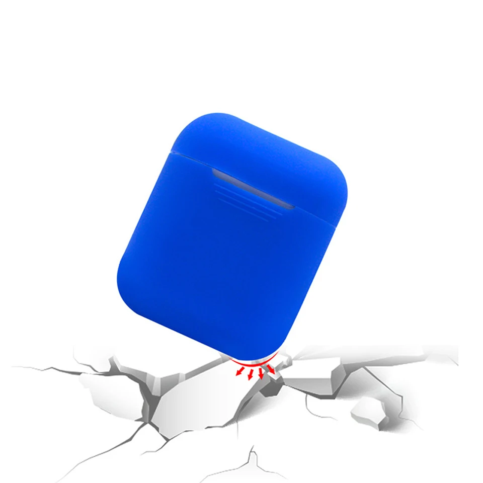 Силиконовые Airpods беспроводные наушники зарядный чехол Беспроводная bluetooth