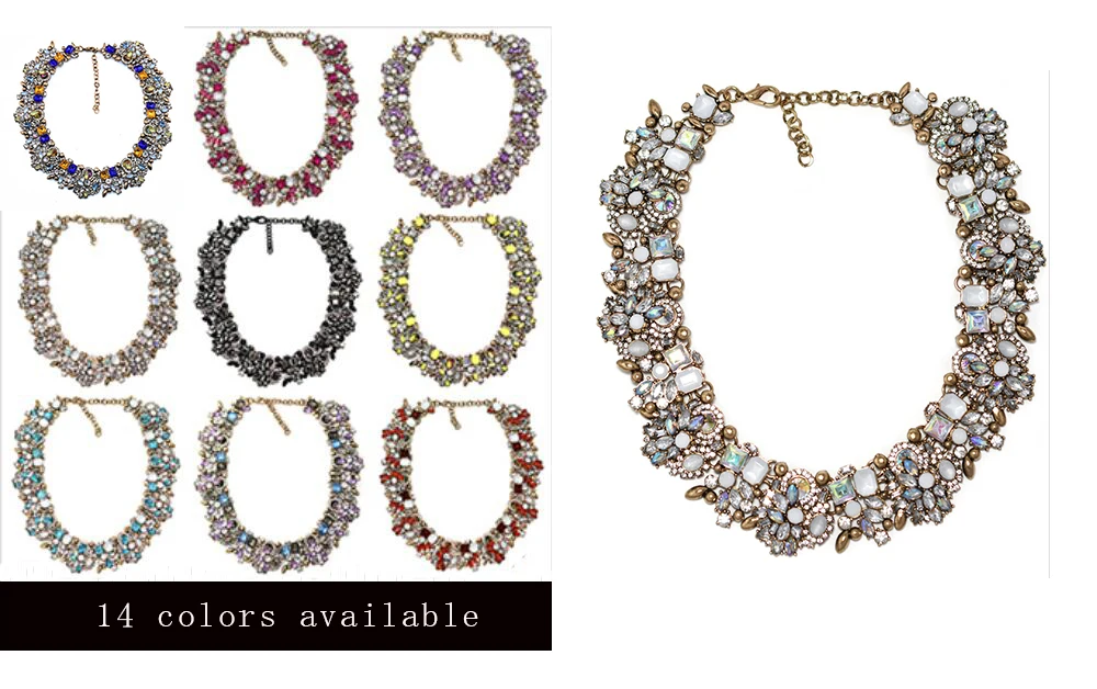 Женское колье в этническом стиле Большой Ошейник с кристаллами|fashion choker|brand
