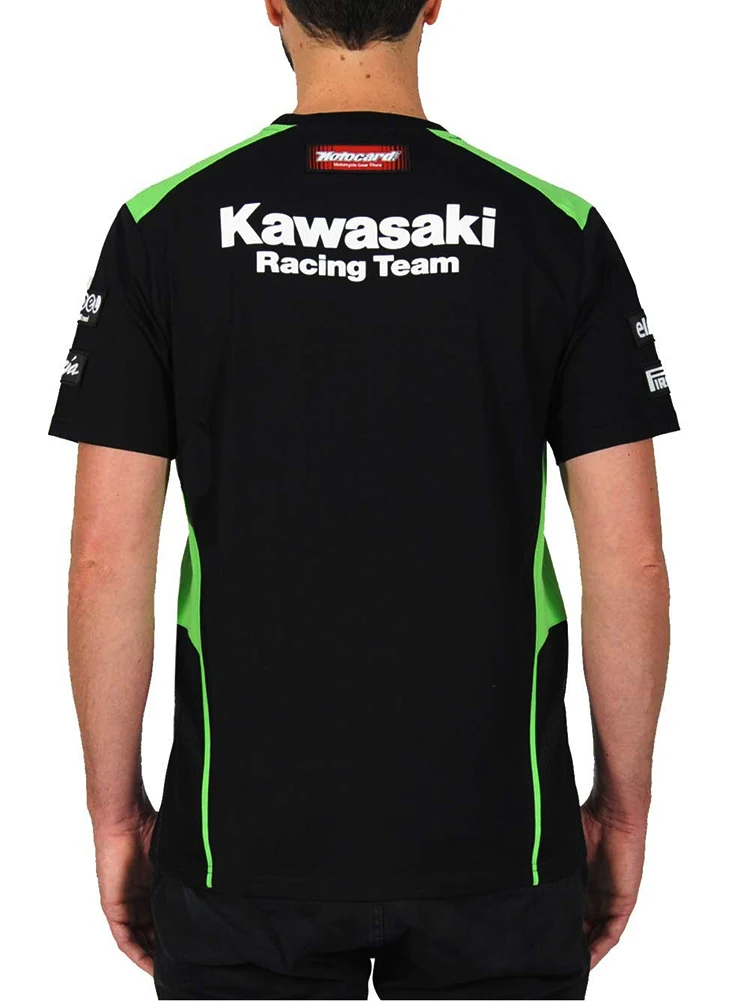 MOTO Kawasaki T-shirt Motorcycle Riding Team Racing Sport Men Classic T shirt | Автомобили и мотоциклы