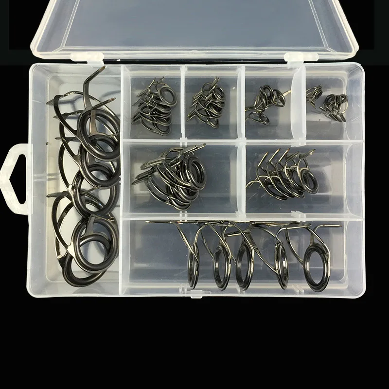 Новый 40 шт. набор направляющих для удочек Набор ремонта DIY Кольца глаз