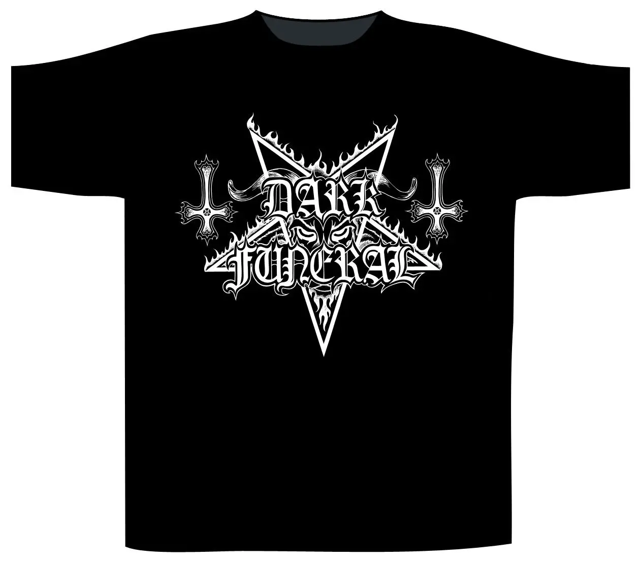 Мужские короткая футболка sur Dark Funeral 'LOGO' Футболка NEUF ET офисьель|Мужские