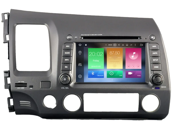 Android 8 0 автомобильный DVD GPS для HONDA CIVIC (2006 2011) Поддержка DVR WIFI DSP DAB OBD Octa Core 4 Гб RAM 32 ROM|car