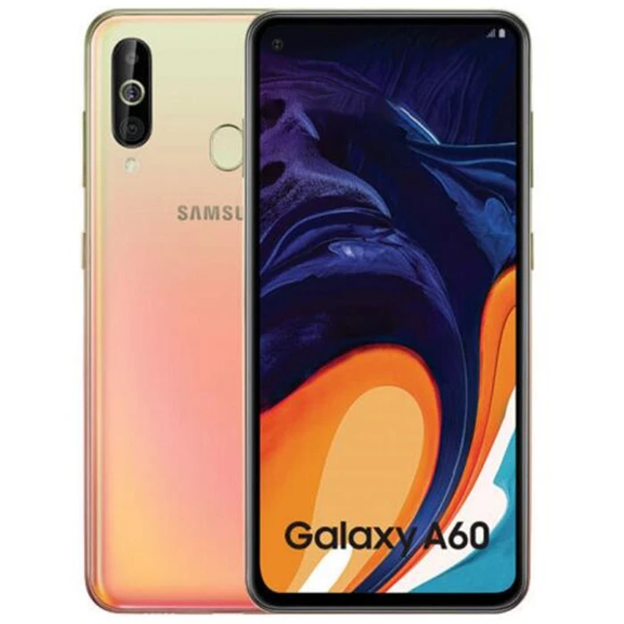 Orange Смартфон samsung Galaxy A60, 4G, Android, 6,3 дюймов, полный экран, Восьмиядерный процессор Snapdragon 675, 6 ГБ, 3500 мАч, 32 Мп, камера, NFC, мобильные телефоны - Цвет: Orange