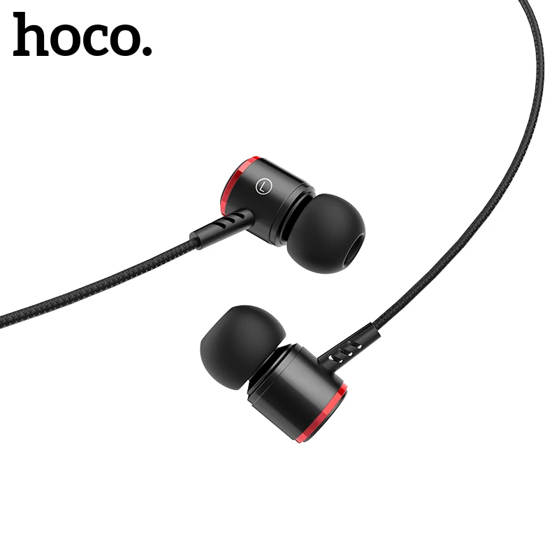 Наушники вкладыши HOCO стереонаушники с басами разъем 3 5 мм проводные Hi Fi наушники