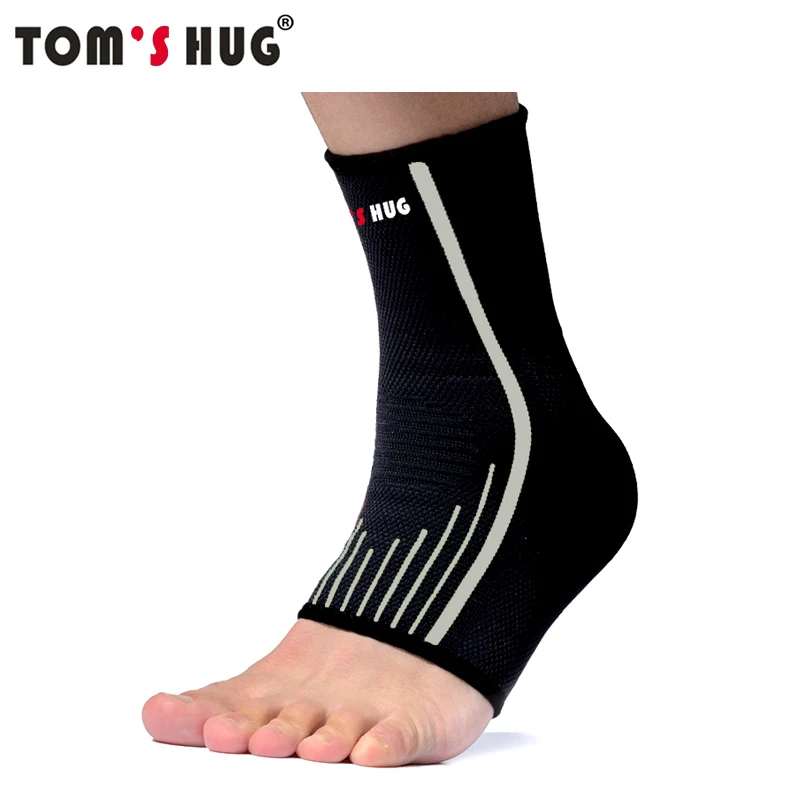 

1 Pair Ankle Warm Support Brace Tom's Hug Brand Sport Outdoor Bicycle Gym Anti Sprained Ankles Protect Nursing Care Black Grey